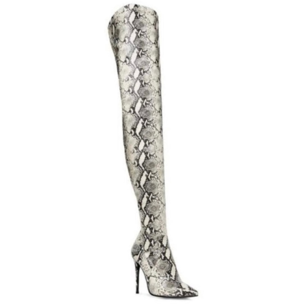 Steve Madden Snake Print Boots Size 6